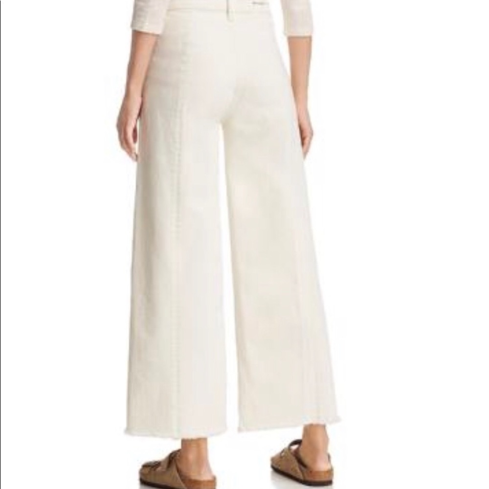 Elizabeth and James Cropped White Denim Pant